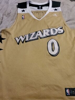 NBA Authentic Adidas Throwbac Rare Washington Wizards Gilbert Arenas Jersey...🏀